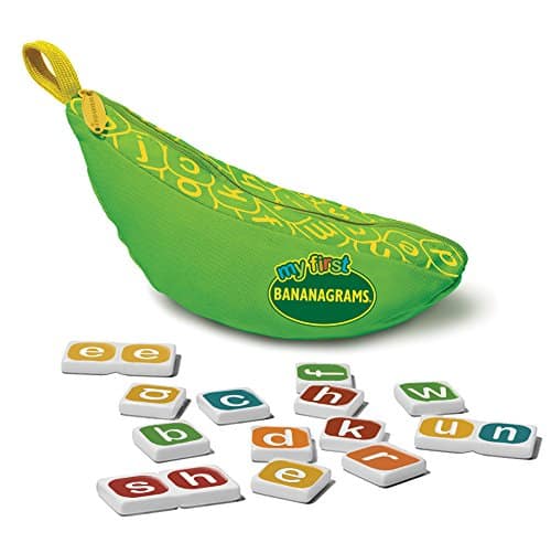 BANANAGRAMS, My First, Word Game, Ages 4+, 2-8 Players, 15 Minutes Playing Time, Multicolor