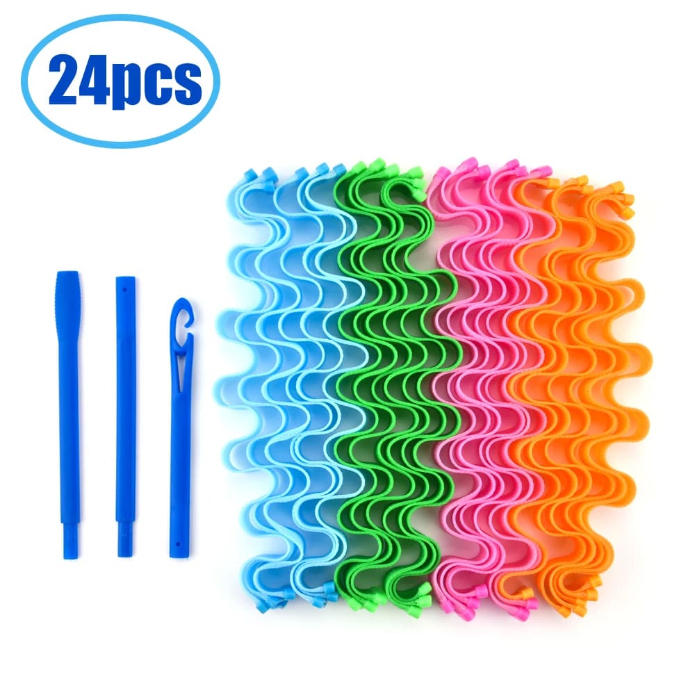 Harmless Soft Hair Curlers Heatless DIY Magic Wave Curls Rollers Hair Accessories Curling Perm Bar Without Heat For Hair Tools, image 1 of 6