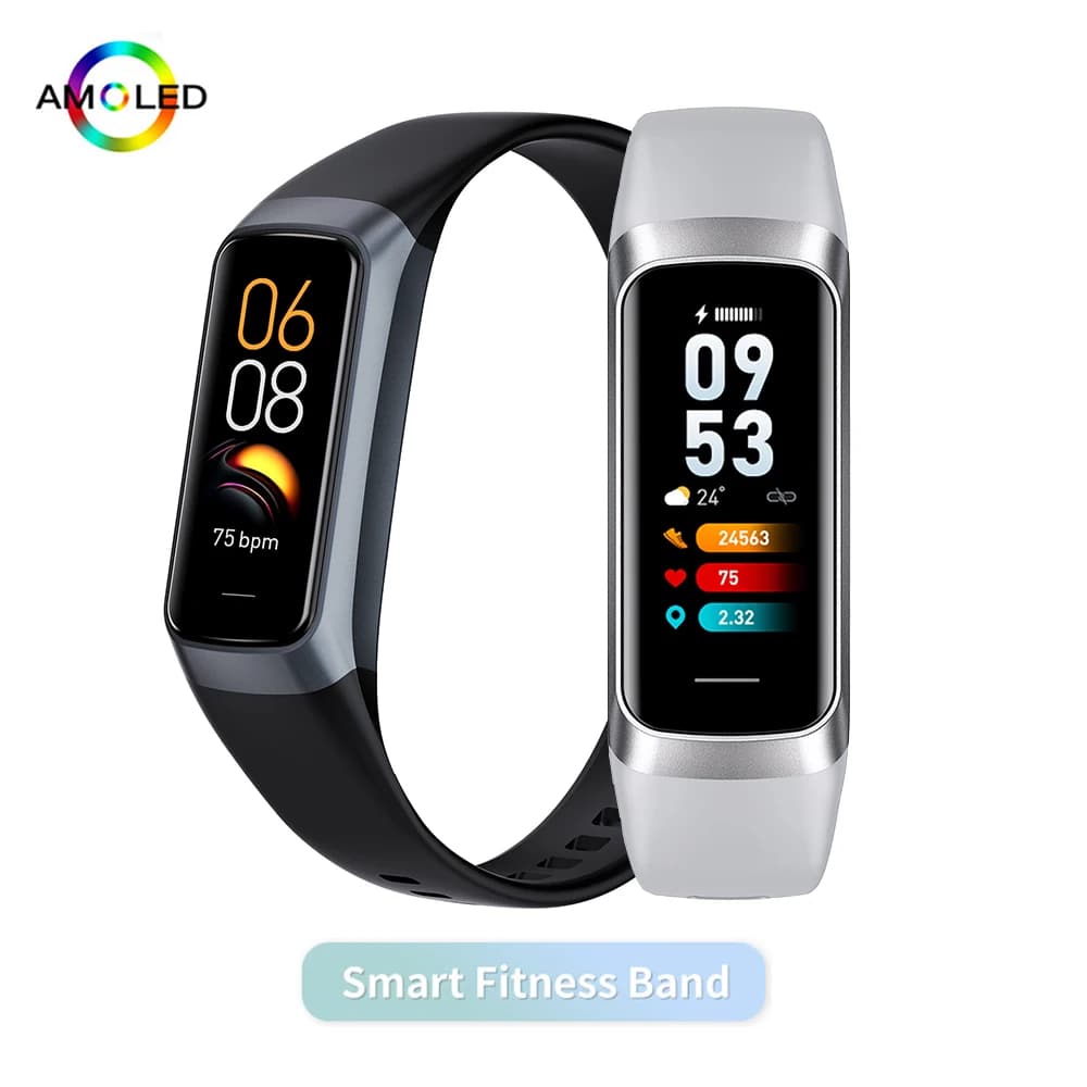 AMOLED Smartwatch Body Temperature Monitor Fitness Clock Sports 3ATM Waterproof Men Smart Watch Band for Women IOS Android 2026, image 1 of 6