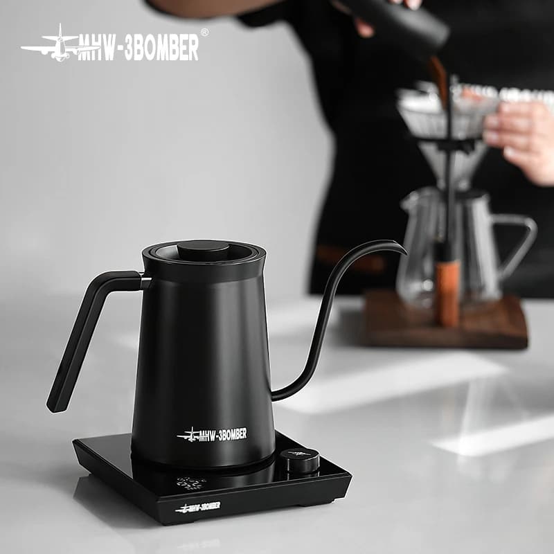 MHW-3BOMBER Smart Electric Coffee Kettle Precise Temperature Control Gooseneck Kettles Pour Over Coffee Home Barista Accessories, image 1 of 6