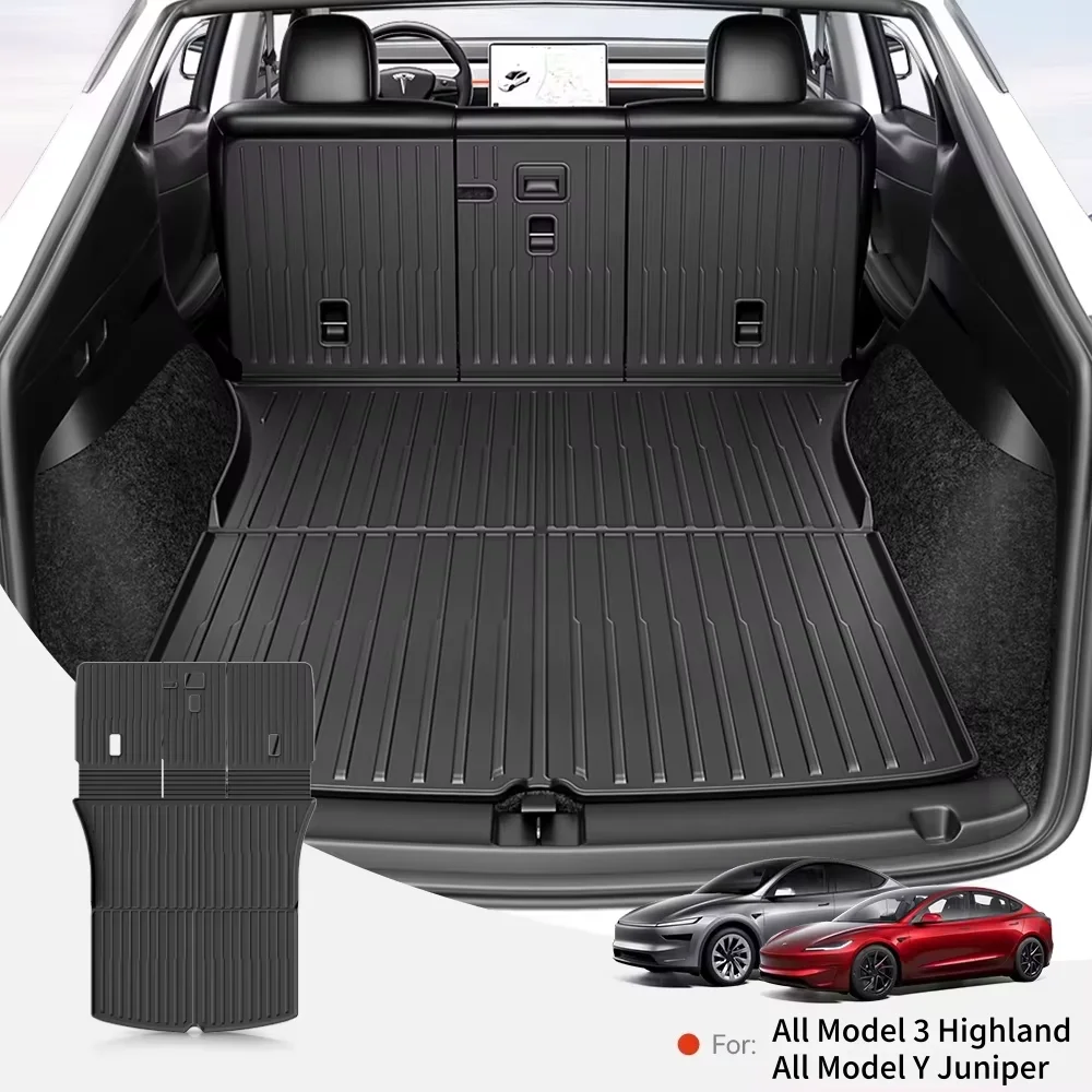 YZ For Tesla TPE Trunk mat Model 3 Y Highland 2021-2026 Car Four Seasons Waterproof Non-slip NEW TPE Special Car Accessories, image 1 of 6