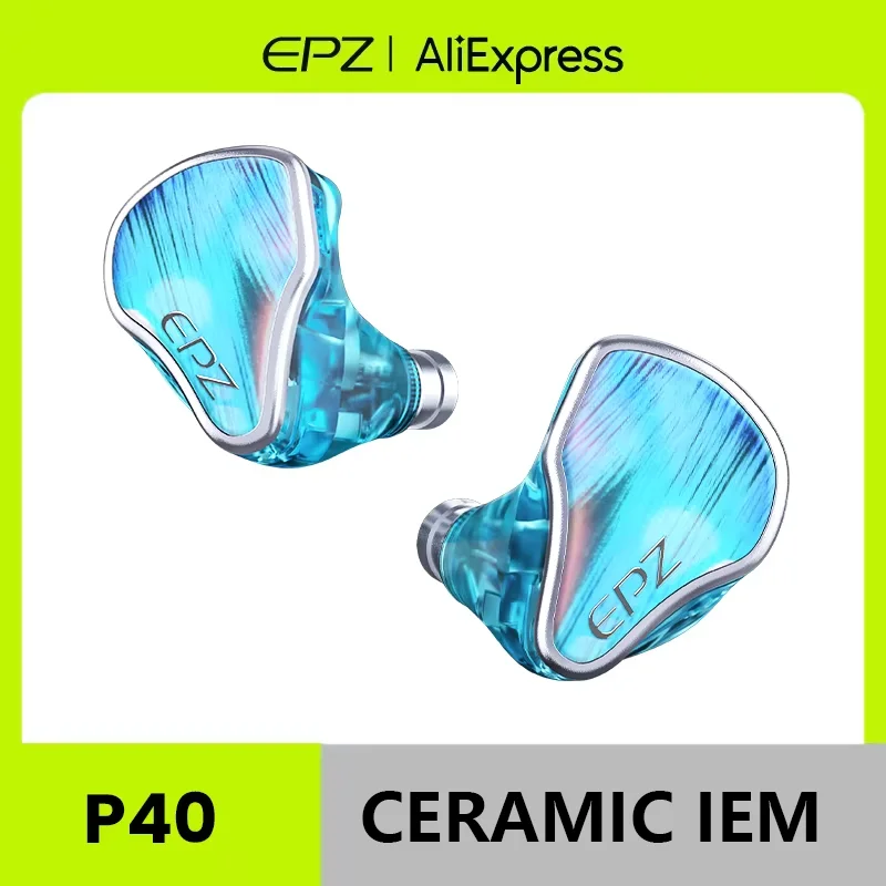EPZ P40 Star Trails PZT Ceramic In-Ear Earphone HiFi Monitoring Wired Earphone 2DD+1Planar Hybrid Drivers Detachable IEMs Cable, image 1 of 6