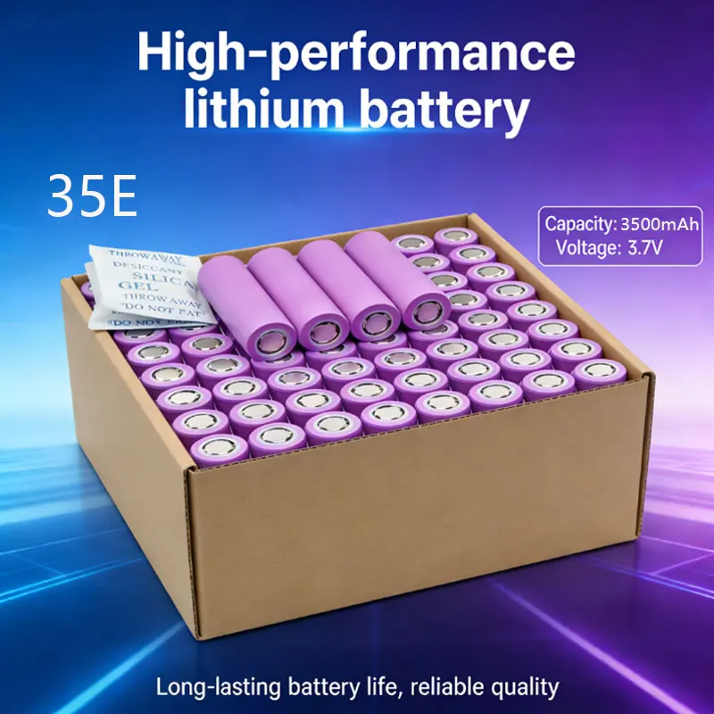 🔋35e Lithium Ion 18650 Battery 3.7V 3500mah INR18650 High Power Discharge Rechargeable Batteria for Electrical Tools Vehicle, image 1 of 6