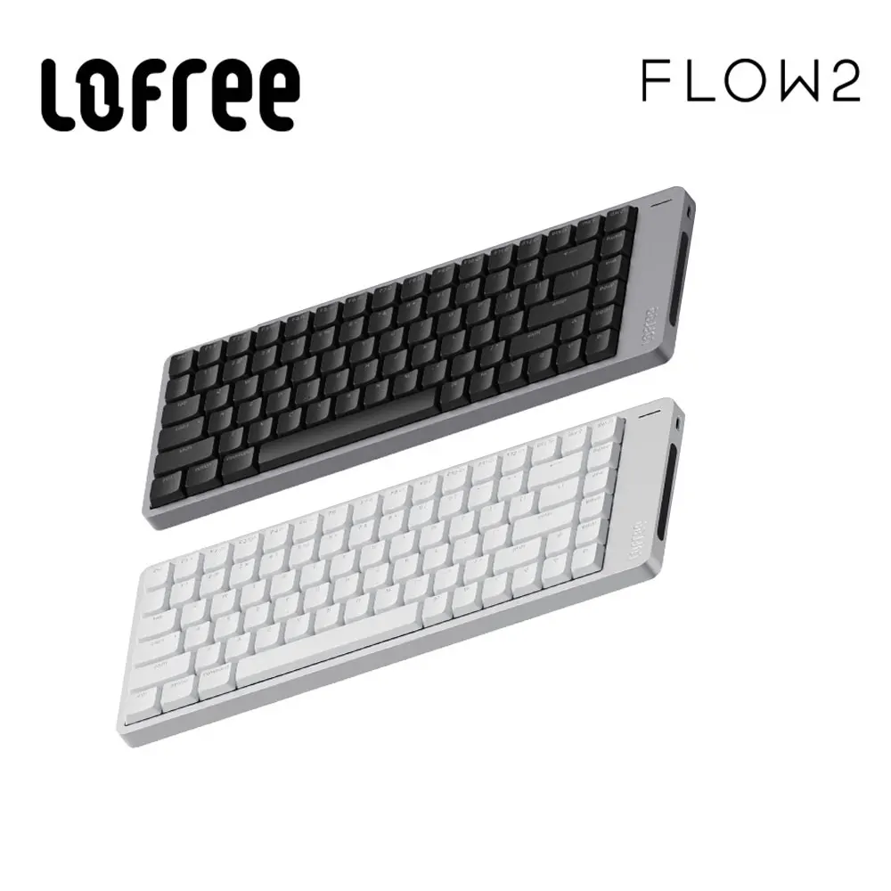 Lofree FLOW2 Mechanical Keyboard Business Office Wireless Bluetooth Wired Quiet & Gentle Sound Compatible Mute Aluminum Lump