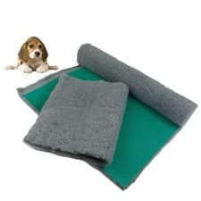 Traditional Grey Vet Bed.Vet Bedding ROLL WHELPING FLEECE DOG PUPPY PRO DRY BED