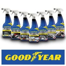 Goodyear Car Cleaning Kit Interior Exterior Wash Wax Polish Tyres Wheel Cockpit
