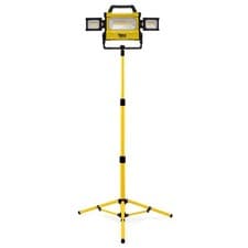 LED Flood Light Tripod Stand Camp Work Site Emergency Lamp Stand Single / Twin