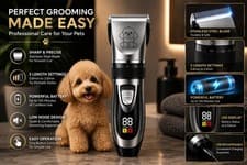 Professional Pet Dog Thick Fur Hair Grooming Clipper Trimmer Electric Shaver Set