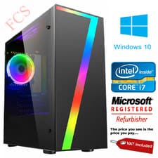 Gaming PC Intel Core i7 16GB Memory 480GB ssd WINDOWS 10