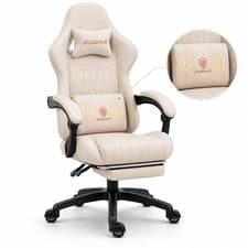 Executive Office Chair W/ Footrest Swivel Recliner Computer Desk Gaming Chair UK