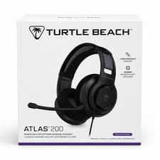 Turtle Beach Atlas 200 Gaming Headset Wired 3.5mm PS5 Xbox Switch PC Black 280g