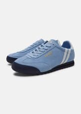 Patrick Dijon Mens Trainers Casual Shoes Sky Blue White Navy 80s Retro Design