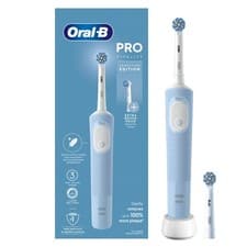 Oral-B Vitality Pro Blue Electric Toothbrush Rechargeable with Smart Timer + 2
