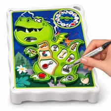 Dinosaur Operation Game Kids Family Board Game Toy Buzzer Skill Fun 2 Players