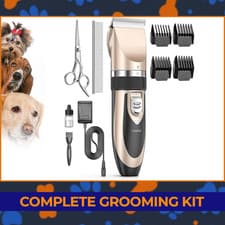 Dog Clippers Low Noise, Cordless Pet Shaver Trimmer
