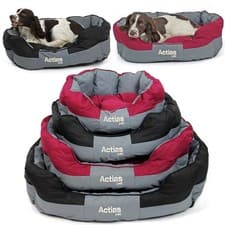 Waterproof Dog Bed Washable Hardwearing Puppy Pet Soft Reversible Cushion Basket