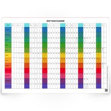 2027 Annual Wall Planner A5-A1 Colourful Full Year Calendar Home Office Work