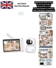Baby Monitor Camera Wireless 5” Screen Night Vision Security Video Camera 2 Way