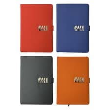 A5 Notebook With Closure Hardback Premium Book Lined Notepad Journal