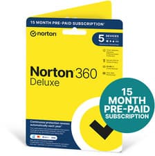 Norton 360 DELUXE Antivirus VPN 5 Devices  15 MONTHS 2026 - 5 Minute Delivery