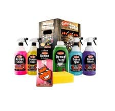Demon Car Cleaning Kit Exteriors Car Valet Foam Shampoo Wheel Shine Type Cleaner
