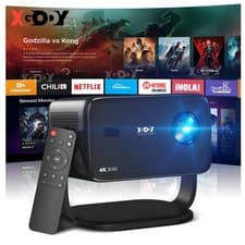 XGODY Projector 4K Smart Android TV WiFi Bluetooth Home Theater 1800 Lumens