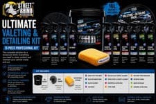 Power Maxed Car Cleaning Kit Ultimate Valeting Detailing Bucket 16L 15 Piece