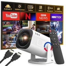 XGODY 4K Android Projector Smart WiFi Mini Bluetooth Office Home Theater HDMI