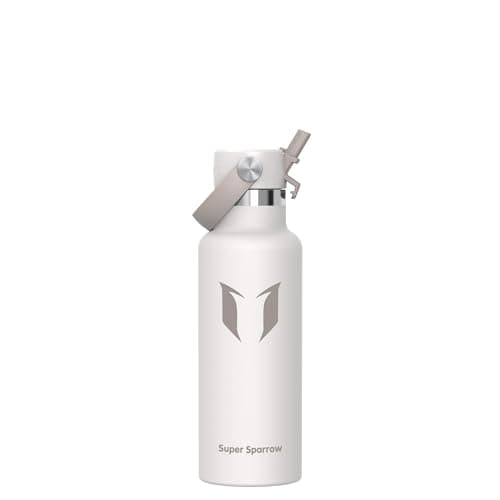 Sparrow Insulated Water Bottle Kids 500ml Metal Drinks Bottle with Straw, image 1 of 8