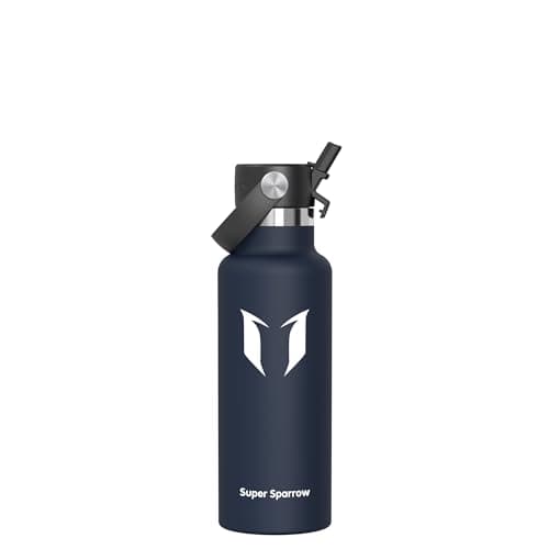 Sparrow Insulated Water Bottle Kids 500ml Metal Drinks Bottle with Straw, image 1 of 8