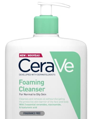 CeraVe Foaming Cleanser with Niacinamide for Normal to Oily Skin, 1L, image 1 of 8