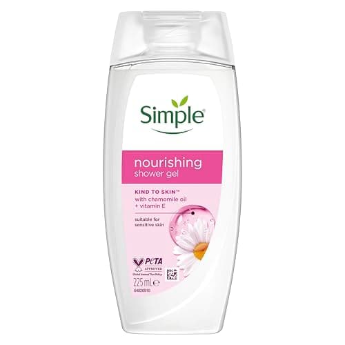Simple Kind to Skin Nourishing Shower Cream pack of 6 dermatologically tested for gentle skin care