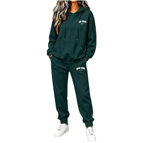 Women’s Full Tracksuit Set with New York Graphic Print, image 1 of 5