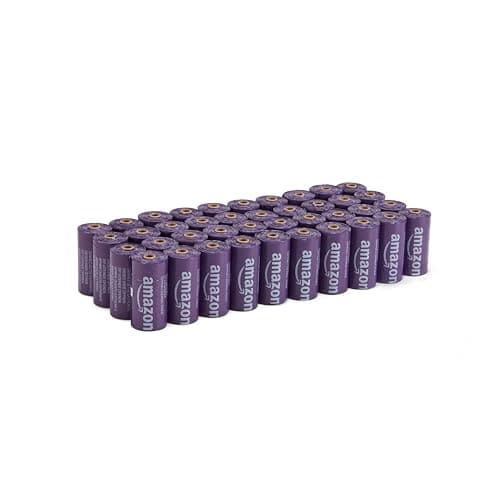 Amazon Basics Dog Poo Bags, Lavender-Scented, 600 Count (40 Rolls of 15), image 1 of 5