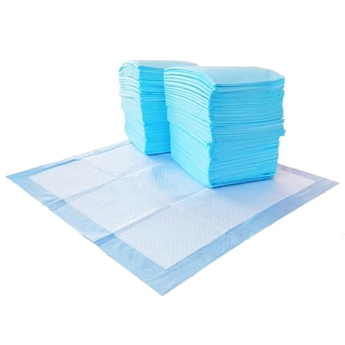 Amazon Basics Leakproof, 5-Layer, Scented Dog Pee Pads for Potty Training, 55.9 x 55.9 cm, 150 Count, Blue, image 1 of 6