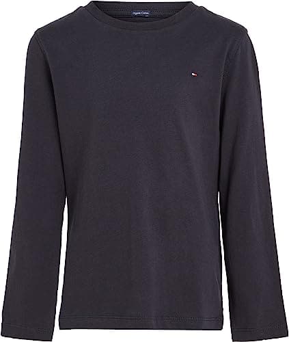 Tommy Hilfiger Boys’ Basic Long Sleeve Top, Blue (Sky Captain), 9 Months
