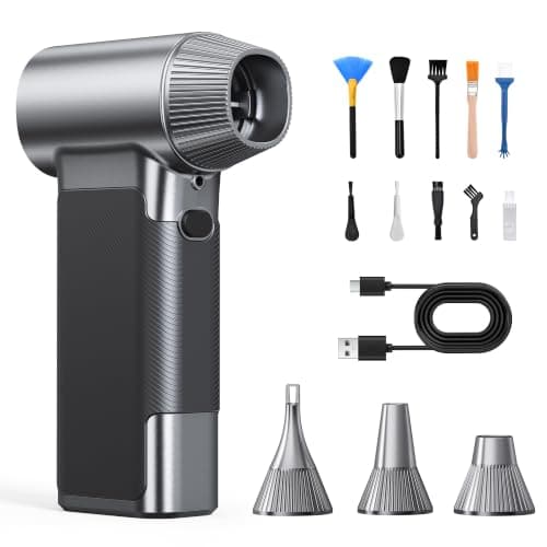130000RPM Electric Compressed Air Duster with 14 Attachments, image 1 of 8