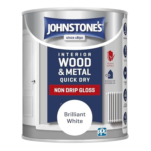 Johnstone's - Gloss Wood & Metal Paint - Brilliant White - 750ml, image 1 of 5
