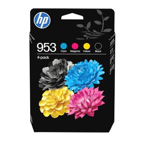 HP 953 Black/Cyan/Magenta/Yellow Original Ink Cartridges 4-Pack, image 1 of 8