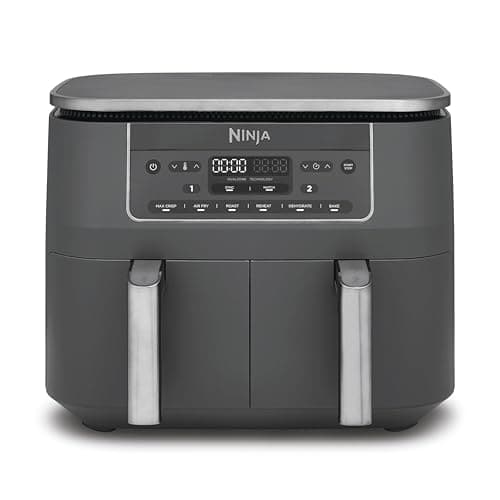 Ninja Dual Zone 6-in-1 7.6L Air Fryer, 2 Drawers, Gunmetal DZ300UK, image 1 of 8