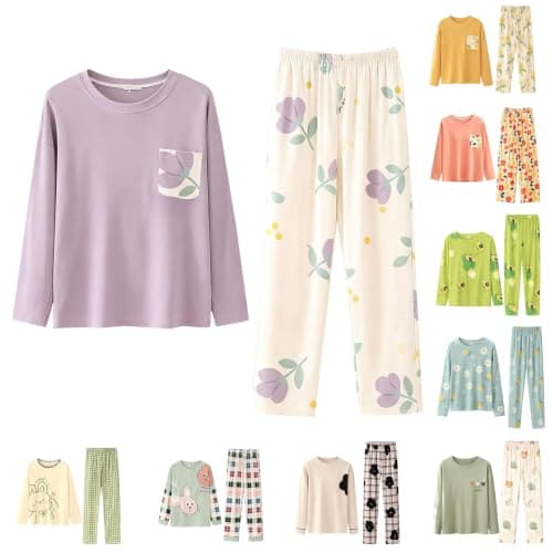 Long-Sleeve Pyjamas for Women, Sizes M–5XL, image 1 of 3