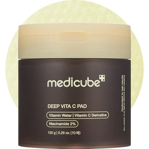 medicube Toner Pads Deep Vita C Facial Toner Pad for Uneven Skin Tone Care, image 1 of 8