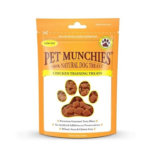 Pet Munchies Chicken Dog Training Treats, Natural Grain Free Tasty Bites Made Real Meat, Low in Fat 50g (Pack of 8), image 1 of 8