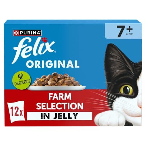 FELIX Original Senior Farm Selection in Jelly Wet Cat Food 12x85g, image 1 of 8