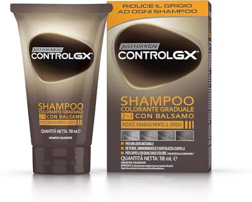 Just For Men Control GX 2-in-1 Grey Reducing Shampoo and Conditioner, 118ml, image 1 of 5
