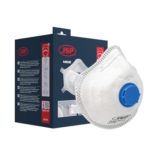 JSP M632 FFP3 Valved Dust Face Mask for Construction, DIY & Trade 10 Pack