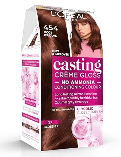 L’Oréal Paris Casting Crème Gloss Semi-Permanent Hair Dye, 454 Goji Brown, image 1 of 8