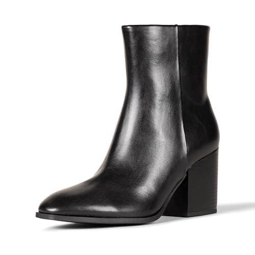 Amazon Essentials Women's Clean-Heel Ankle Boots, Black, 2.5 UK, image 1 of 6