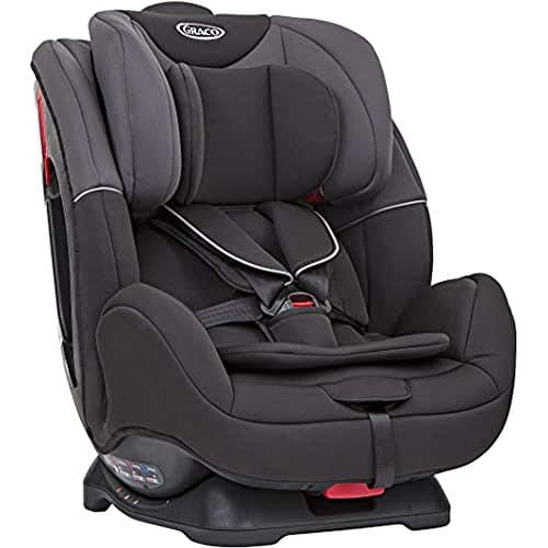 Graco Enhance Convertible Car Seat Group 0+/1/2, Rearward facing for longer from birth to approx. 4 years (0-18kg). Forward facing from approx. 1 to 7 years (9-25kg), Black/Grey fashion, image 1 of 7