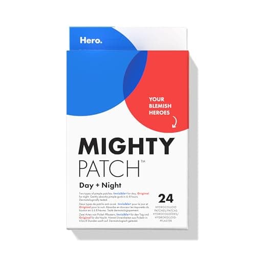 Hero Mighty Pimple Patches Day + Night Hydrocolloid Spot Patches, 24 Count, image 1 of 8